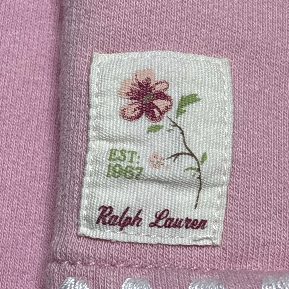 Ralph Lauren Girls Pink  2pc Long Sleeve Top/ Jacket And Pants Set 9M